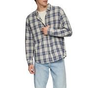 QS 2149612 Camisa de Manga Larga a Cuadros, 05n0, M Hombres