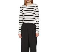 QS Camiseta de Tirantes Estrecha con Cuello Redondo, Negro, L