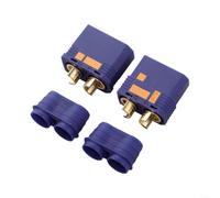QS8-S Conector antiestático 130 A 600 V a prueba de chispas para batería para aplicaciones de alta corriente, carcasa de nailon con contactos chapados en oro (macho + hembra)