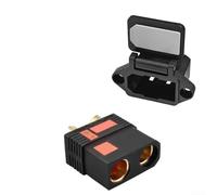 QS8-S Conector de alta potencia para drones y coches RC, 130 A prueba de chispas antiarco, contactos chapados en oro en carcasa de nailon (juego hembra QS8-S)