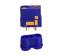 QS8-S - Juego de conectores de batería, carcasa de nailon antiestático a prueba de chispas con contactos de cobre chapados en oro de 8 mm, macho y hembra de alta corriente 130A-200A para aire RC