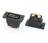QS8P-S - Juego de conectores de batería de alta corriente (130-180 A, conector y hembra para drones, vehículos eléctricos con sistema de bloqueo protegido contra chispas), color negro