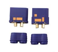 QS8S - Conector de alta capacidad con contactos de cobre chapados en oro, carcasa de nailon y tolerancia térmica de 200 °C (macho + hembra)