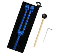 Qsanpel Otto - Tenedor de afinación de 128 Hz para curación, meditación y pesos, 128 Hz, diapasón, 128 Hz, sonido curativo, color azul