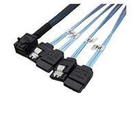 QSBVSO 1 interno 1 2G HD M~ni SAS SFF-8643 a 4 x SATA Cable de disco duro cable Hd M~ni Sas Host/Controlador a 4 SATA Objetivo/backplane(0.25m)
