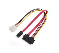 QSBVSO 7 0cm 6 Gb/s SATA3 1 5Pin a SATA 7Pin + IDE Cable Combo de Power Power/Data Molex 4Pin Compatible With PC SATA 3.0 SATAIII 6 Disco de disco duro GBPS, SSD(40cm)