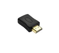 QSBVSO Adaptador de conector Hdmi- Cable compatible 90 ángulo de esquina dejado hacia arriba hacia abajo hacia abajo el extensor hembra masculino, M~ni/micro a HDMI Extensión(Straight HDMI M-F)