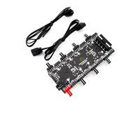 QSBVSO ARGB RGBW 3 Alfiler L controlador de 4 pines Pwm Ventilador del eje del divisor de 8 puertos w/magnético de la caja y cable de extensión luz de tira adaptador 1 2V 5V RGB(12V 4P RGB PCB-Molex)