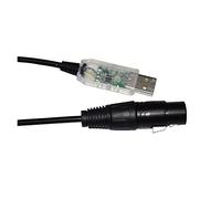 QSBVSO CABLE CONVERTIDOR USB A RS485 3 PINES 3P DMX512 512 XLR HEMBRA FT232RL Compatible Con CONTROLADOR DE ESCENARIO FREESTYLER KABLE(3m,Color H)