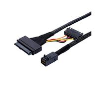 QSBVSO En-labs interna Hd M~ni SAS SFF-8643 a U.2 SFF-8639 NV Yo ordenador personal Es decir Ssd Cable adaptador con SATA PODER Compatible With INTEL SSD 750 P3600 P3700(1 Meter)