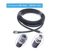 QSBVSO Lmr400 Pigtail n mujer a Rp-sma Mujer 50 ohmios Rf Jersey de cable de extensión Compatible With 4g lte Señal de teléfono celular(N F to SMA M,1M)