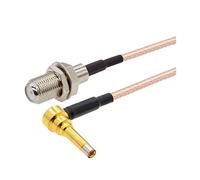 QSBVSO MS-156 Pyhteyl Plug MS156 Sonda de prueba de jack de macho a f. Rg316 Cable de puente de pigtail 15 cm conduce Rf Cable de extensión coaxial 1pcs(Long MS156)