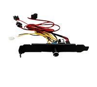 QSBVSO Perilla del regulador de velocidad de 3 pines de 12 V 4 pines de 1 a 3 regulador universal compatible con ordenador universal PC Case Cooling Fan Hub Easy Instala Práctico(Without Bag Net)