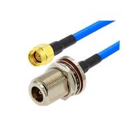 QSBVSO Rg402 Cable n tipo hombre/mujer a Sma Masculino Rf Cable adaptador 50 ohmios Rf Puente de extensión de la coleta coaxial Jersey 1 5 cm 50 cm 1m 2m 5m(N F WP to RPSMA M,1M)