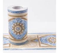 QSCTYG 10M/Rollo Autoadhesivo Impermeable líneas de Cintura Papel Pintado baño línea de rodapié decoración zócalo Pasillo Suelo Bordes Pegatina(29)