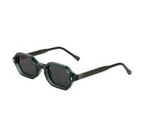 QSCTYG Gafas de sol moda gradiente populares viaje fiesta marco pequeño(3503-GREEN-GRAY)