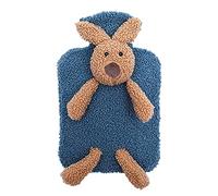 QSDGFH Linda botella de agua caliente, 1000 ml, portátil, encantador, conejo, de goma, bolsa de agua caliente, ideal para aliviar el dolor de las niñas, calambres menstruales