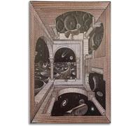 QSDTGHUIKP Another World de M.C. Escher Pósters e impresiones Arte mural de M.C Escher Pintura estética de lienzo Cuadro abstracto para decoración del hogar 40x60cmx1 sin enmarcar