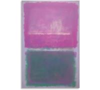 QSDTGHUIKP Blanco, verde y morado de Mark Rothko Póster Arte abstracto en la pared Imagen a color Grabados de Mark Rothko Pintura estética para decoración del hogar 40x60cm Sin marco