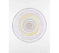 QSDTGHUIKP Círculo morado de Damien Hirst Pintura en lienzo Arte abstracto en la pared Grabados y póster de Damien Hirst para decoración de baño 40x50cmx1 sin marco