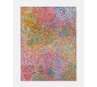 QSDTGHUIKP Coloridos puntos de Damien Hirst Grabados y póster Damien Hirst Pintura rosa en lienzo Arte abstracto en la pared Cuadro para la decoración de oficina 40x50cm Sin marco