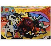QSDTGHUIKP Corrida de Pablo Picasso Póster y grabados Pintura abstracta en lienzo Pablo Picasso Arte mural para la oficina Decoración de la foto 16x24 pulgadas 1 sin marco