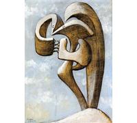 QSDTGHUIKP Figura de Pablo Picasso Cartel de lienzo Arte abstracto en la pared Pintura vintage Grabados de Pablo Picasso para oficina Decoración de casas 40x55cm Sin marco