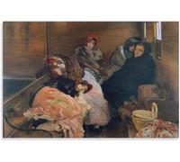 QSDTGHUIKP La trata de esclavos blancos de Joaquín Sorolla Póster e impresiones Joaquín Sorolla Arte de pared en lienzo Pintura estética para decoración de cuadros en casa 60x90cm Sin marco