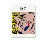 QSDTGHUIKP Póster de Roy Lichtenstein de Pop Art Yellow Hair Girl Wall Art Roy Lichtenstein Impresiones y Pintura para Decoración de Cuadros en Lienzo para el Hogar 40x55cmx1 Sin Enmarcar