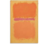 QSDTGHUIKP Púrpura y naranja de Mark Rothko Póster Arte abstracto en la pared Imagen a color Grabados de Mark Rothko Pintura estética para decoración de dormitorio 40x60cm Sin marco