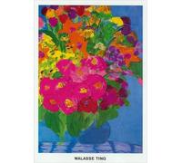 QSDTGHUIKP Ramo de naturaleza muerta de Walasse Ting Póster Grabados a color Cuadro abstracto de pared Cuadro de lienzo de Walasse Ting para decoración de oficina 40x60cm Sin enmarcar