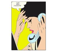 QSDTGHUIKP Roy Lichtenstein Pop Girl Poster Roy Lichtenstein Moda Lienzo Arte de pared Roy Lichtenstein Impresiones y pintura para decoración del hogar 40x55cm Sin marco