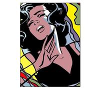 QSDTGHUIKP Roy Lichtenstein Pop Girl Poster Roy Lichtenstein Moda Lienzo Arte de pared Roy Lichtenstein Impresiones y pintura para decoración del hogar 40x55cm Sin marco