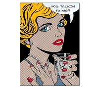 QSDTGHUIKP Roy Lichtenstein Pop Girl Poster Roy Lichtenstein Moda Lienzo Arte de pared Roy Lichtenstein Impresiones y pintura para decoración del hogar 40x55cm Sin marco