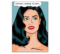 QSDTGHUIKP Roy Lichtenstein Pop Girl Poster Roy Lichtenstein Moda Lienzo Arte de pared Roy Lichtenstein Impresiones y pintura para decoración del hogar 40x55cm Sin marco