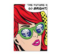 QSDTGHUIKP Roy Lichtenstein Pop Red Hair Girl Poster Roy Lichtenstein Arte de pared en lienzo Roy Lichtenstein Impresiones y pintura para decoración del hogar 40x55cm Sin marco