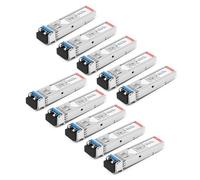 QSFPNESE Transceptor 1.25G SFP 1000BASE-LX, módulo 1310nm SMF, hasta 10KM/20KM, compatible con Cisco GLC-LH-SMD, Meraki, D-Link, Supermicro, Fortinet, Ubiquiti, Netgear, Mikrotik