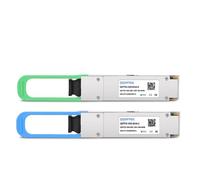 QSFPTEK 100GBASE-BX40 BiDi QSFP28 40 km DDM LC SMF Transceptor compatible con Cisco QSFP28-100G-BX40-D (1304.58nm-TX/1309.14nm-RX)/QSFP28-100G-BX40-U (1309. 14 nm-TX/1304.58 nm-RX