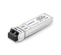 QSFPTEK 10G SFP+ Módulo, SMF 1310nm 10km DDM LC Monomodo Transceptor 10GBASE-LR Mini GBIC para el módulo Intel E10GSFPLR