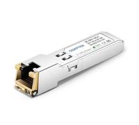 QSFPTEK 10GBASE-T SFP+ Copper RJ45 Módulo Transceptor, Hasta 30m Cat6a/Cat7 Cable fibra 10G RJ45 Copper Mini GBIC Módulo Transceiver para para Intel E10GSFPT