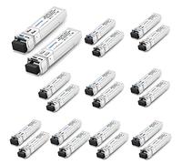 QSFPTEK Transceptores SFP+ Bidi 10G LC módulo monomodo para Cisco SFP-10G-BXD-I (1330nm-TX/1270nm-RX) / SFP-10G-BXU-I (1270nm-TX/1330nm-RX), 10KM, DDM Ubiquiti UniFi, Mikrotik, Network. engranaje - 10