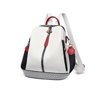 QSFZ NICHANGHUA Mochila for mujer, mochila suave, moda femenina, mochila de viaje blanca, mochilas escolares for niñas Sac A Dos (Color : WHITE, Size : 28x11x32cm)