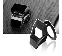 QSJKLC Cubierta Botón Arranque de Coche, para BMW 6 Series GT 630i 640i Debut Edition 630d 2000-2023 2024 Cubierta Botón Interruptor de Parada del Motor, Cubierta Boton Arranque, Black