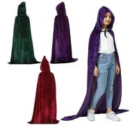 QSLKI 3 Pcs Capa De Superhéroe para Niños, Capa Y Máscaras para Niños Y Niñas Cosplay, Disfraces Halloween Infantiles para Cosplay De Fiesta De Cumpleaños De Navidad (Púrpura, Borgoña, Verde Oscuro)