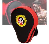 QSLKI Almohadillas de Boxeo, Manoplas de Boxeo Muay Thai MMA Entrenamiento Paos, Muay Thai Rex Cuero Curvo Guantes Boxeo, Almohadillas De Enfoque, Focus Pads para MMA & Karate Patas (Arco)