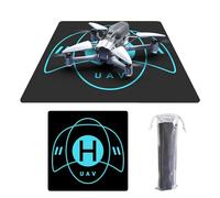 QSLKI Drone Landing Pad,Universal portátil rápido plegable Mat para Mini3PRO DJI FPV Royal 3/2Air2/2S, fotografía aérea al aire libre de doble cara Landing Pad, bolsa de almacenamiento gratuito（Negro）