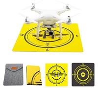 QSLKI Drone Landing Pad,Universal portátil rápido Plegable Mat para Mini3PRO dji FPV Royal 3/2Air2/2S, fotografía aérea al Aire Libre de Doble Cara Landing Pad, Bolsa de Almacenamiento Gratuito（48cm）