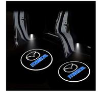QSLLLY 2 Piezas Coche Luces Bienvenida para Mazda 2 2021-2023,LED Proyector Bienvenido Luces Bienvenido Lámparas Luz Puerta Coche Accesorios Decorativos