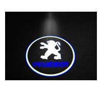 QSLLLY 2 Piezas Coche Luces Bienvenida para Peugeot 508 408 407 308 206 RCZ,LED Proyector Bienvenido Luces Bienvenido Lámparas Luz Puerta Coche Accesorios Decorativos