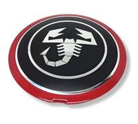 QSLLLY 4 Piezas Coche Tapas Centrales para Abarth 500 595 695 Coppa Coppone 133mm Tapabujes Rueda Tapa Centro Llantas Buje Herrumbre Tapacubos Cubo Tapon Central